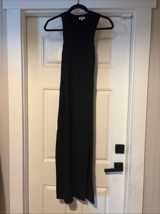 LA made Dresses & Skirts - LA made Black Ribbed Tank Maxi Dress with Side Slit
